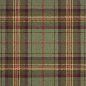 Upholstery Fabric Grampian Faux Wool Green & Red Tartan Check Curtain Fabric - Picture 1 of 5