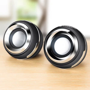 A26D PC Speaker,USB Computer Speaker 6W 2.0 Stereo Public Address System - Picture 1 of 11
