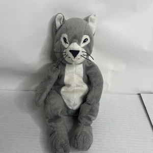 IKEA Gosig Katt Plush Gray Cat Kitten 12" Soft Stuffed Animal Sewn Eyes No Tags - Picture 1 of 8