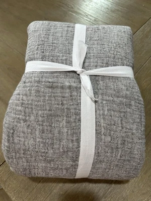 Funda nórdica Pottery Barn CloudLinen gris reina Foto 1 de 3