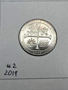 2019-W Texas San Antonio Missions West Point Mint Quarter Only 2000000 Minted - Foto 1 di 9