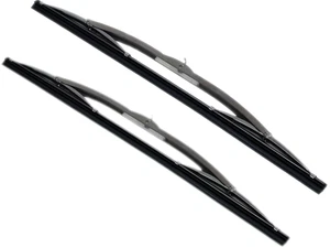 2 Spazzole Tergicristallo Acciaio Inox con Attacco a U per Renault R5 Tergicristallo - Foto 1 di 3