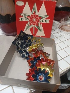 Vintage Doubl Glo Foil Aluminum Star Flower Christmas Light 20 x Reflector - Picture 1 of 3