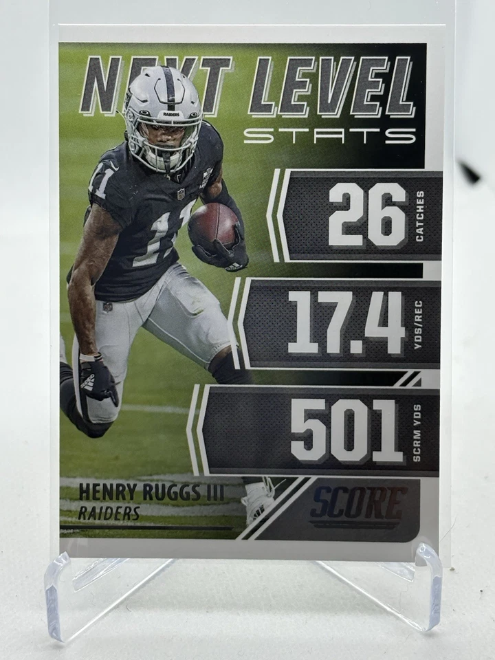 2021 Score - Next Level Stats Henry Ruggs III Raiders Alabama Football - Image 1 of 1