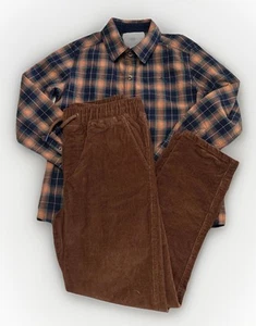 Tommy Bahama Boys L/S Button Up Shirt & Pull On Stretch Corduroy Pant Set 7/8 - Picture 1 of 10