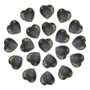Piedra de cristal natural en forma de corazón de 0,6 pulgadas 20 piezas, rojo marrón - Imagen 1 de 6