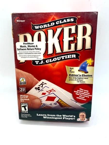 World Class Poker With T.J. Cloutier (PC, 2005) Two disc set. - Picture 1 of 6