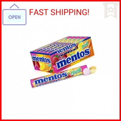 Mentos 糖果,薄荷咀嚼糖果卷,水果,不熔化,节日,派对,休息 — 第 1/2 张图片
