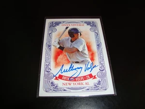 Anthony Volpe Yankees Certified Autograph Auto 2021 Onyx Vintage blue ink /275 - Picture 1 of 7