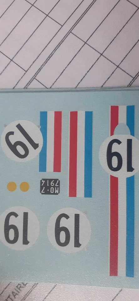 decals decalcomanie  ferrari 250 gto n19 le mans 1962 1/32 - Photo 1/1