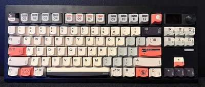 Custom GMK87 Keytok PBT Turn to 90's Smile Profile Keycaps RGB Wireless - Image 1 of 3