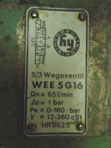 Used 5-3-wegeventil  Hydraulic Valve WEE5G16 - Picture 1 of 3