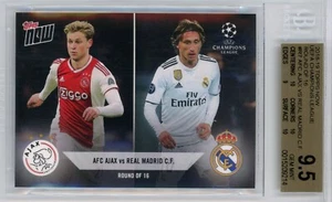 18-19 TOPPS NOW UCL OCTAVOS DE FINAL #R7 AFC AJAX VS REAL MADRID C.F. BGS GEM 9.5 - Imagen 1 de 2