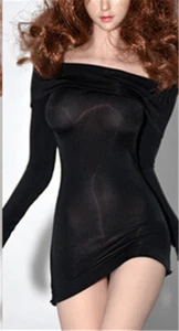 Falda de vestido negra 1:6 ropa para cuerpo figura de acción Phicen TBL JO hembra de 12 pulgadas - Imagen 1 de 6