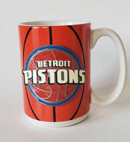Detroit Pistons Basketball Coffee Mug Orange Cover