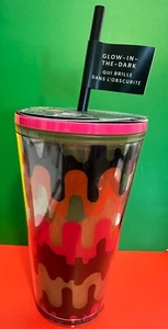 Starbucks Halloween 2023 Multicolor Drip Glow-In-The Dark 16 Oz Cold Cup Tumbler - Picture 1 of 3