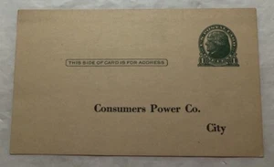 Cartolina d'avviso Consumers Power Co. (V2) - Foto 1 di 2