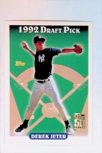 2000 Topps 50 Years Anniversary Derek Jeter 1992 Draft Pick #98 - Bild 1 von 2