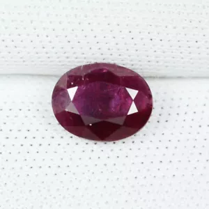 1.10Cts Fine Luster "Certif GCI" Natural Ruby From Burma Oval Cut....!!!! - Picture 1 of 3