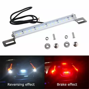 LED Strip License Plate Backup Reverse Brake Rear Light Bar Car Truck Red White - Picture 1 of 10