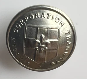1905-1929 Lincoln Corporation Tramways Button 24 mm - Picture 1 of 2