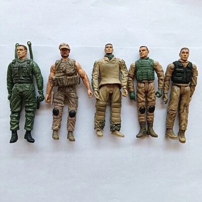 Lote 5 figuras BBI Elite Force Navy SEAL Special Ops Delta Soldiers 4" 1/18 A1 Foto 1 de 4