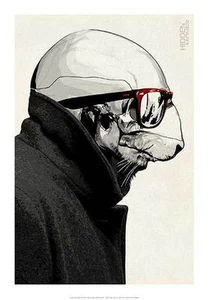 FANTASY ART PRINT One Blind Mouse Hidden Moves - Picture 1 of 1
