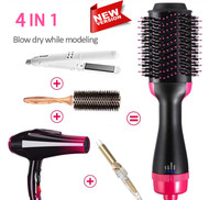 Electric 2 en 1 Cepillo Secador De Pelo ALISA EN UN SOLO PASO Fast Shipping  USA | eBay
