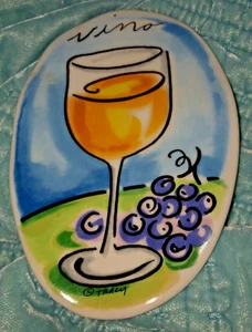 Piatto antipasto Tracy Flickinger torta fango VINO vino ceramica ritirata ceramica - Foto 1 di 5