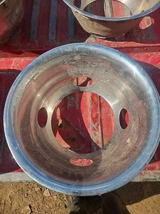 Dodge Ram 3500 Hubcap Wheel Trim Ring Simulator 94 95 96 97 98 99 00 Dual Metal - Picture 1 of 3