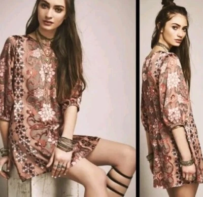 For Love and Lemons Teresa Silk Mini Dress - Image 1 of 4
