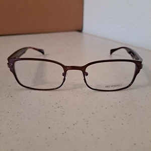 Kio Yamato Eyeglasses KT-327U Brown Titanium Square Japan *FRAMES ONLY i-22 - Picture 1 of 9