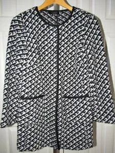 Chaqueta Talbots Negro Blanco Mezcla de Lana Botón a Presión 1XP 1X Petite - Imagen 1 de 4