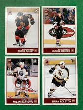 2003-04 Pacific Exhibit Red back hockey cards U-Pick