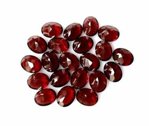 100% Natürlich Granat 10x8mm Oval Facettiert Schliff Kalibriert Größe Lose - Bild 1 von 7