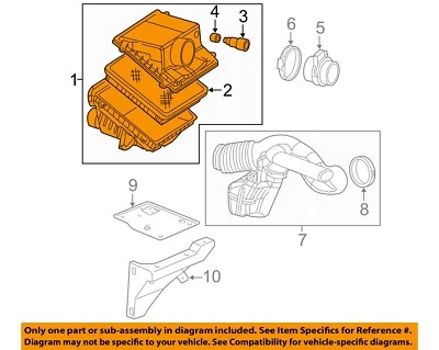 Used Air Cleaner Assembly fits: 2001 Chevrolet Suburban 1500 w/o high capacity G - Image 1 of 3