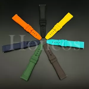20 21 22 MM FKM Silicone Rubber Watch Band Strap Quick Release Fits for IWC USA - Picture 1 of 36