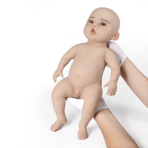 18" Lifelike Realistic Full Body Silicone Boy Handmade Reborn Doll Kids Baby - Picture 1 of 6