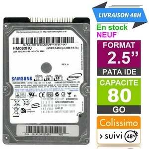 Disque dur 2.5" Samsung 80 Go , IDE PATA Pour Pc portable , Neuf - Photo 1/5