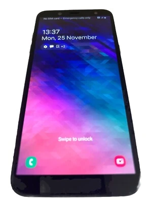 Samsung Galaxy A6 - SM-A600 - 32GB (Unlocked) Black- (DK669) - Image 1 of 4