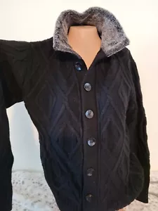 Men's Cardigan 70%Wool trittico L/XL - Picture 1 of 7