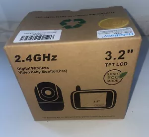 "HelloBaby - Monitor de video para bebé profesional y cámara 3,2"" HB65 2,4 GHz 1000 pies blanco" - Imagen 1 de 9