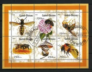 Tiere Insekten Guinea Bissau 2001 (13) Yvert Nr. 819 bis 824 gestempelt used - Bild 1 von 1