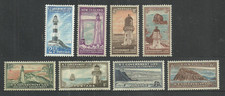 NEW ZEALAND 1947 LIFE INSURANCE SHIPS LIGHTHOUSES SET MNH