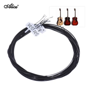 Alice schwarze Nylon-Gitarrensaiten 6 Stück/Set (0,0285-.044) harte Spannung P9Q5 - Bild 1 von 5
