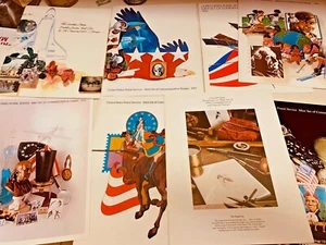 USPS Lot of Commemorative Stamps Booklets Total of 24 1974 to 1991 No Stamps - Bild 1 von 3