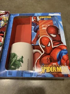 Vintage Marvel The Amazing Spiderman Box Gift Set Mug 2"x3" Frame Cookies 2008 - Picture 1 of 4