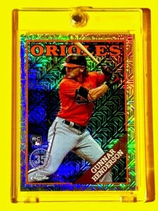 Gunnar Henderson RARE SILVER MOJO REFRACTOR ROOKIE CARD TOPPS CHROME ORIOLES RC! - Picture 1 of 12