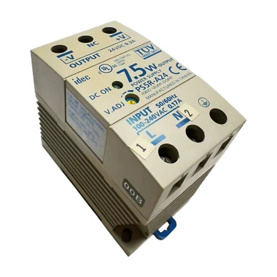 Idec Izumi Corp PS5R-A24 Power Supply, 100-240VAC, 0.17A, 7.5W, 50/60Hz - Image 1 of 4