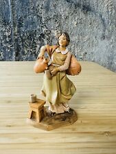 VTG Fontanini Nativity Figure MARTHA POURING CUP VILLAGE Made Italy # 157 1997